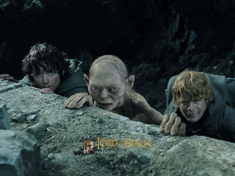 Frodo, Gollum, and Sam, Lord of the Rings, Return of the King